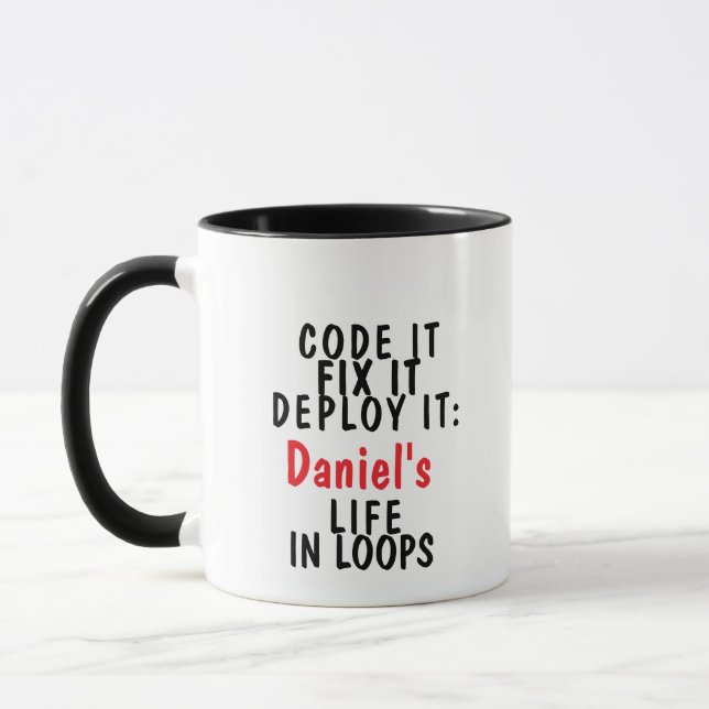 Mug Code It, Fix It, Deploit It : [Nom]'s Life In Loop (Gauche)