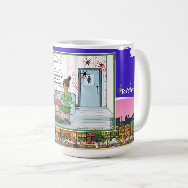 Mug Code Morse | Humour Absurde de Jeu de Mots Classiq (Devant droit)