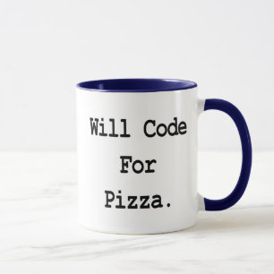 Mug code pour la pizza