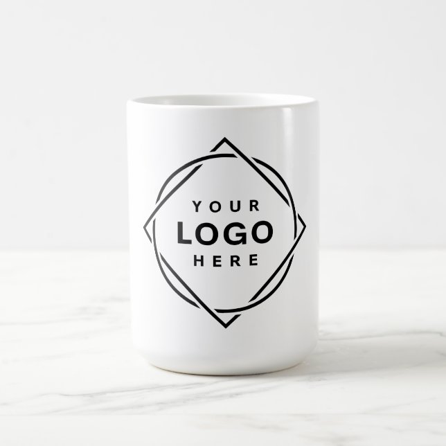 Mug Code QR noir élégant et élégant (Centre)