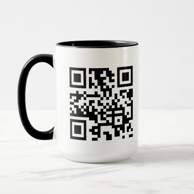 Mug Code QR personnalisé (Gauche)
