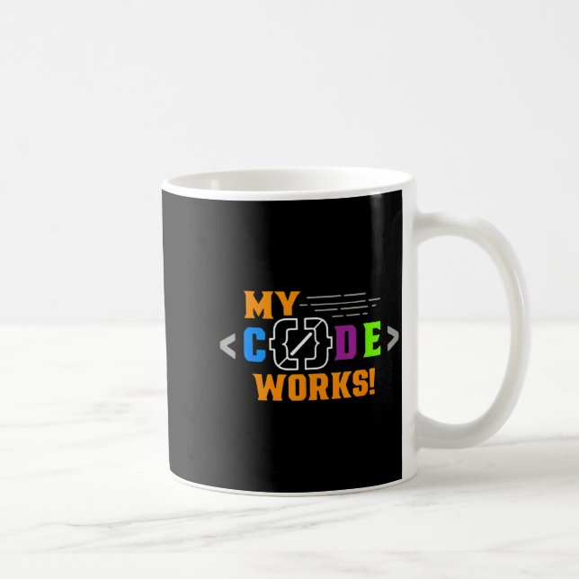 Mug Code works funny programmer coding softwareCode wo (Droite)