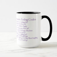 "Codes textuels pour seniors" Café/Thé personnalis