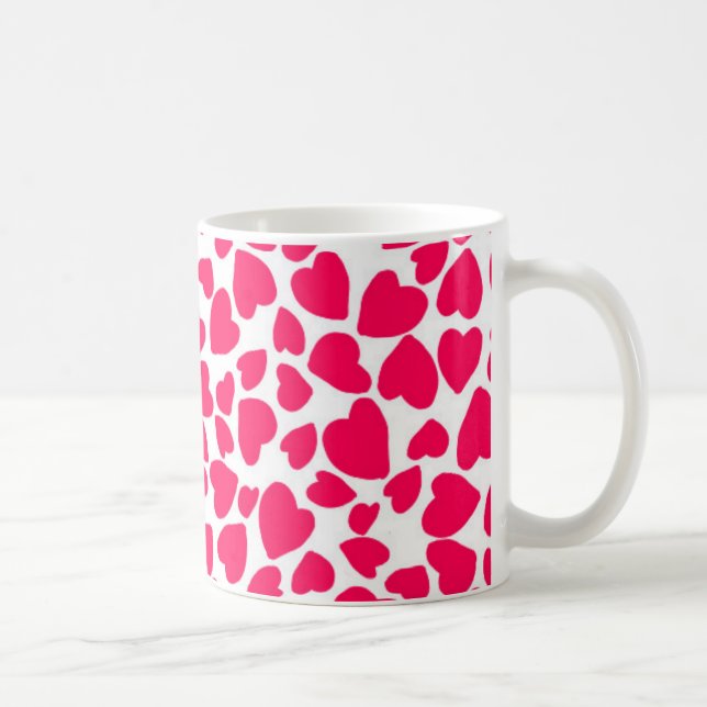 Mug Coeur 2014 de poster de animal (Droite)