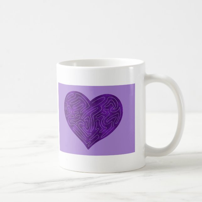 MUG COEUR A-MAZE-ING (PURPLE) (Droite)