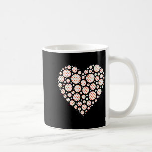 Mug Cœur à pois - motif d'amour art