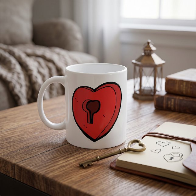 Mug Cœur à serrure (Créateur téléchargé)