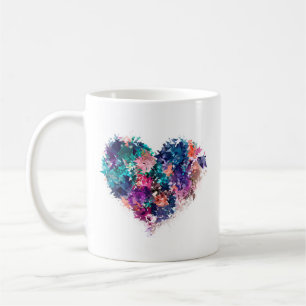 Mug Cœur abstrait