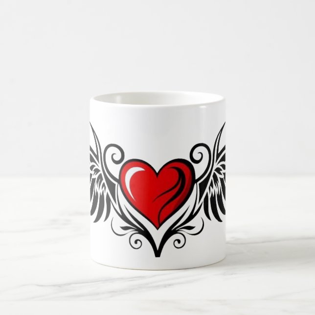 Mug Cœur ailé tribal (Centre)