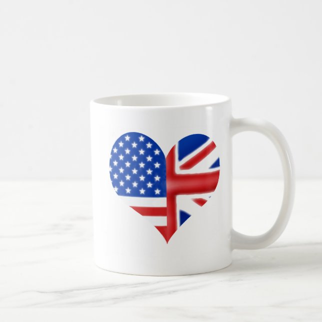 Mug Coeur américain britannique (Droite)