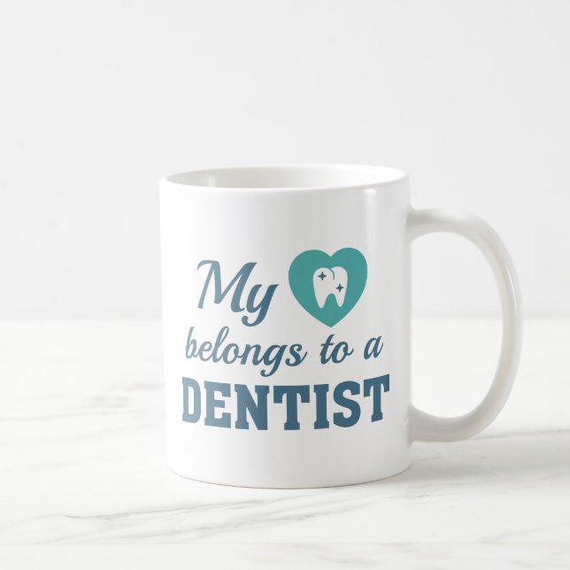 Mug Coeur Appartient Dentiste (Droite)