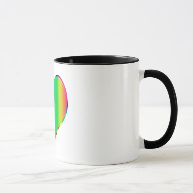 Mug Coeur arc-en-ciel (Droite)