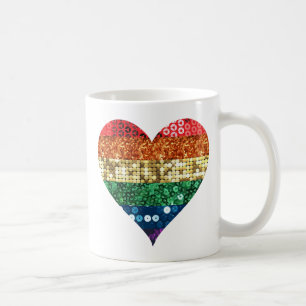 Mug coeur arc-en-ciel lgbt