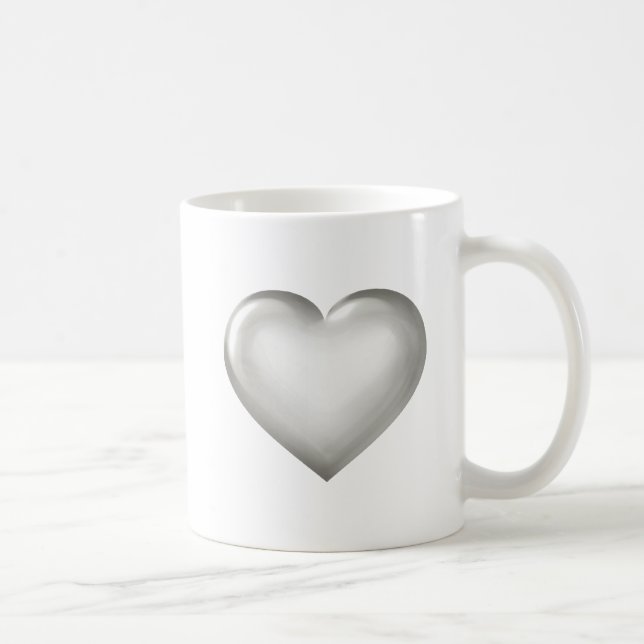 Mug Coeur argenté (Droite)
