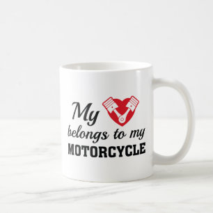 Mug Coeur Belongs Motorcycle