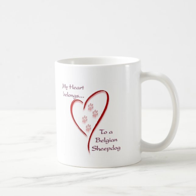 Mug Coeur berger belge (Droite)