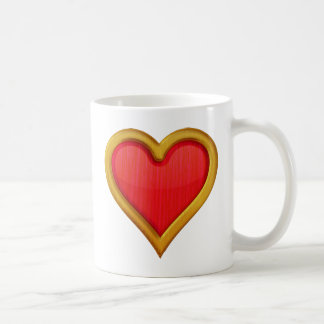 Mug Coeur bordé or