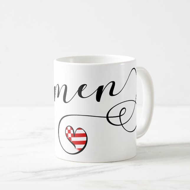 Mug Coeur Brême Mug, Allemagne (Devant droit)