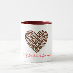 Mug Cœur Café Mignon   Mug en Céramique pour Amour