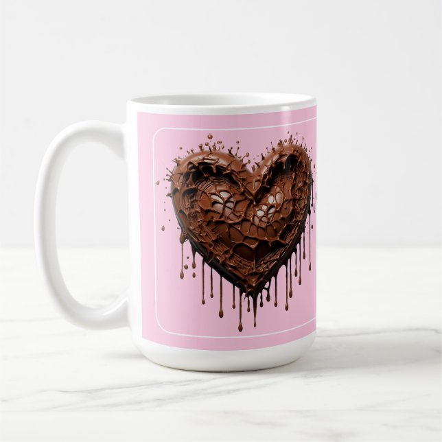 Mug Coeur chocolat Valentine (Gauche)