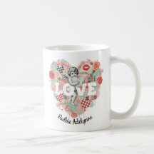 Cœur d'amour de Coquette Victorienne Personnalisé