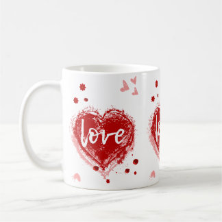 Mug Coeur d'Amour en Saint Valentin Rouge