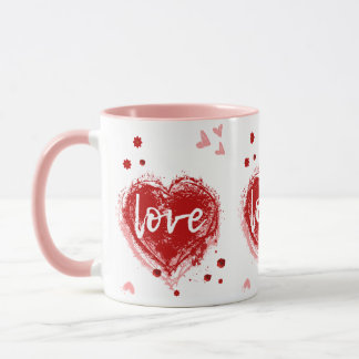 Mug Coeur d'Amour en Saint Valentin Rouge
