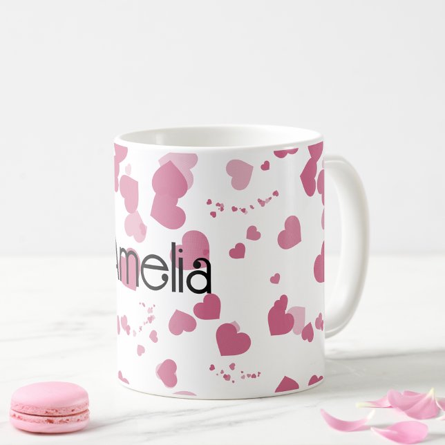 Mug Coeur d'amour joli Personnalisé (Créateur téléchargé)