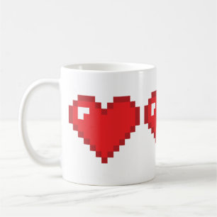 Mug Coeur de 8 bits