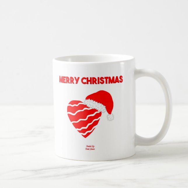 Mug Coeur de café de Noël Père Noël (Droite)