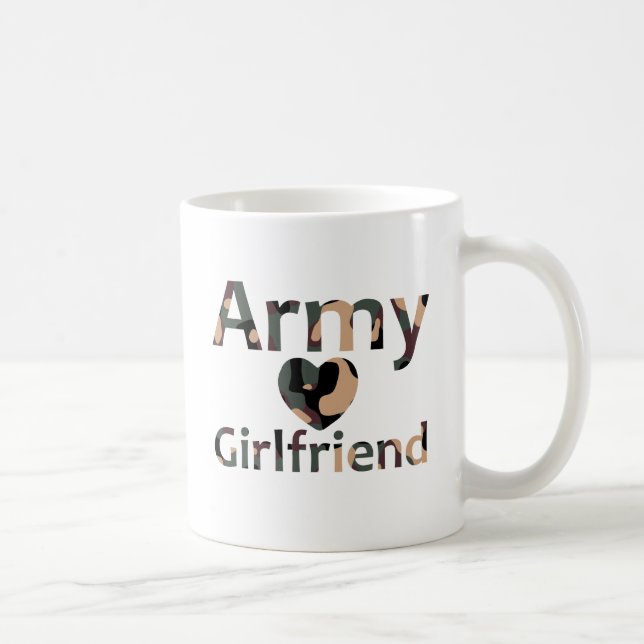 Mug Coeur de Camo d'amie d'armée (Droite)