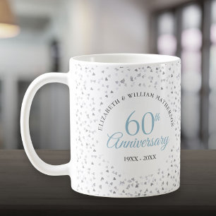 Mug Cœur de confettis pour les 60 ans de mariage