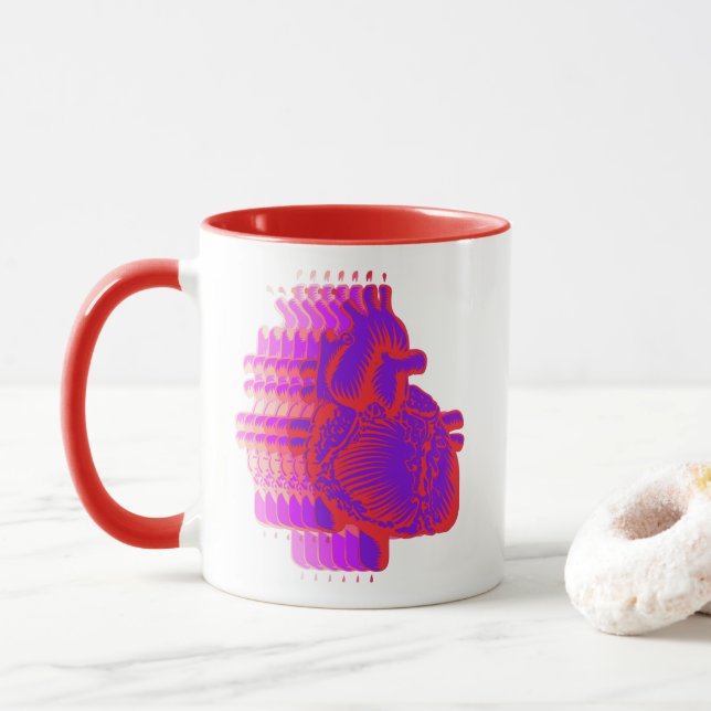 Mug Coeur de course (Avec donut)