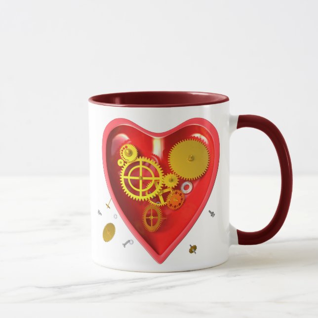 Mug coeur de cyborg (Droite)