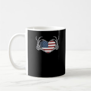 Mug Coeur de drapeau américain
