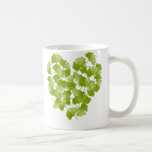 Mug Coeur de feuille de Ginkgo