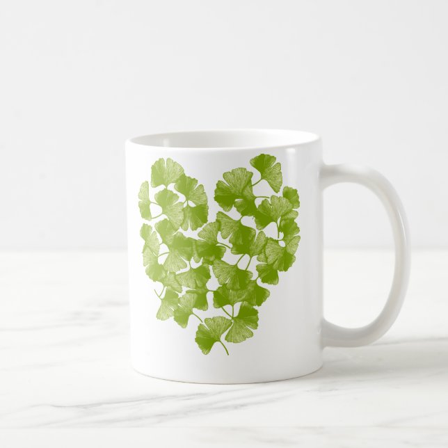Mug Coeur de feuille de Ginkgo (Droite)