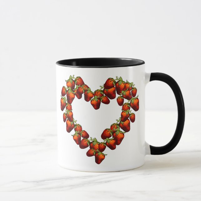 Mug Coeur de fraise (Droite)