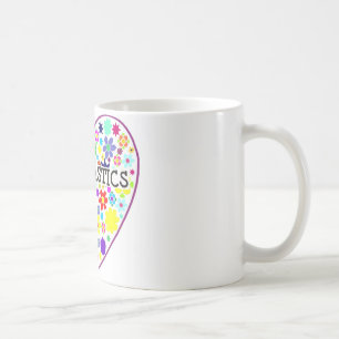 Mug Coeur de gymnastique avec des fleurs