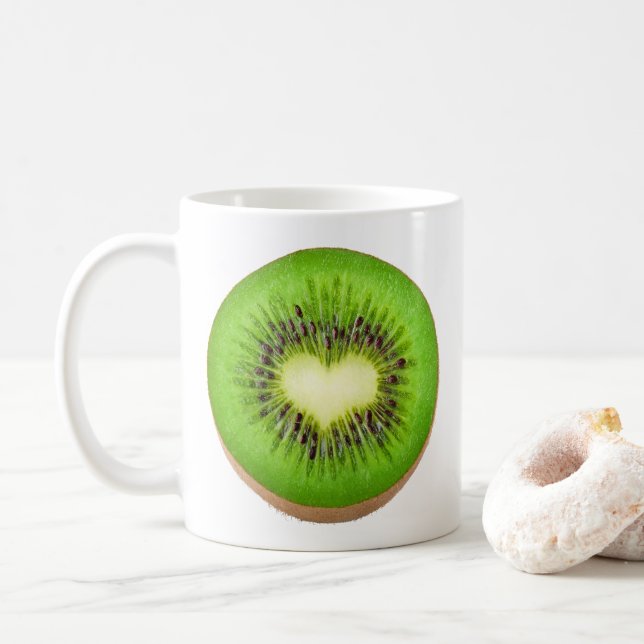 Mug Coeur de Kiwi (Avec donut)