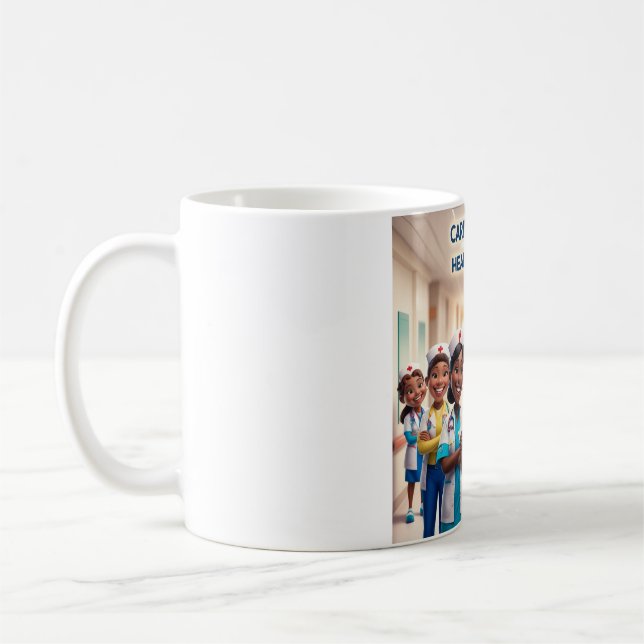 Mug Coeur de la boue de guérison : Inspirer la positiv (Gauche)