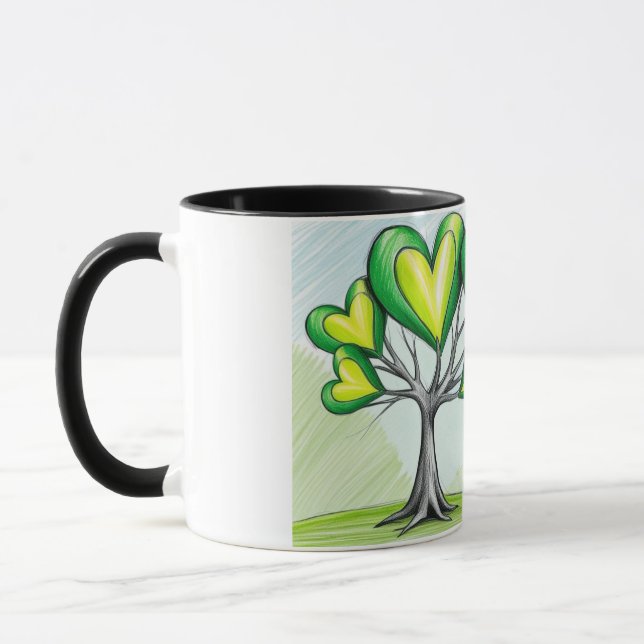 Mug Coeur de la nature - Protégeons notre monde ! (Gauche)