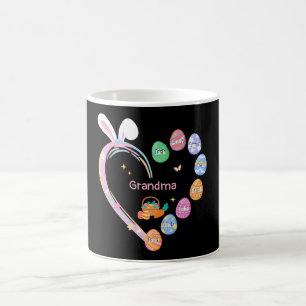 Mug Coeur de lapin de Pâques Grand-mère Oeuf de Pâques