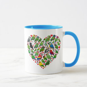 Mug Coeur de perroquet
