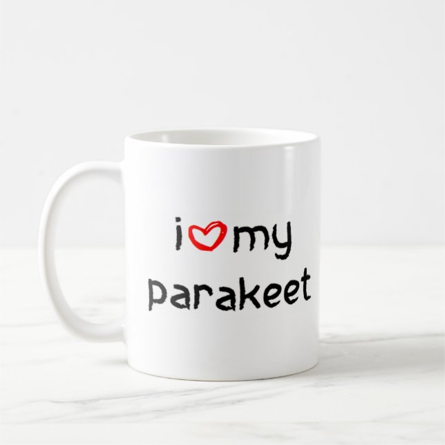 Mug coeur de perruche (Gauche)