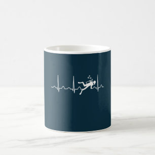 Mug Coeur de plongée sous-marine