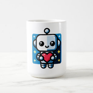 Mug Coeur de tenue de robot mignon - Amour adorable et