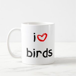 Mug coeur des oiseaux