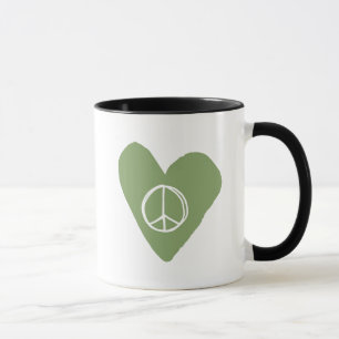Mug Coeur des signes de paix