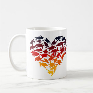Mug Coeur des tortues de mer Tortue Lover Mer colorée
